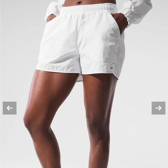 ALO Yoga Women's Grey Alumni shorts - Picture 1 of 4